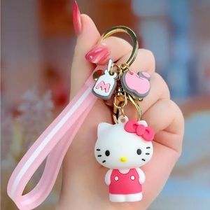 Hello Kitty Sanrio keychain with charms